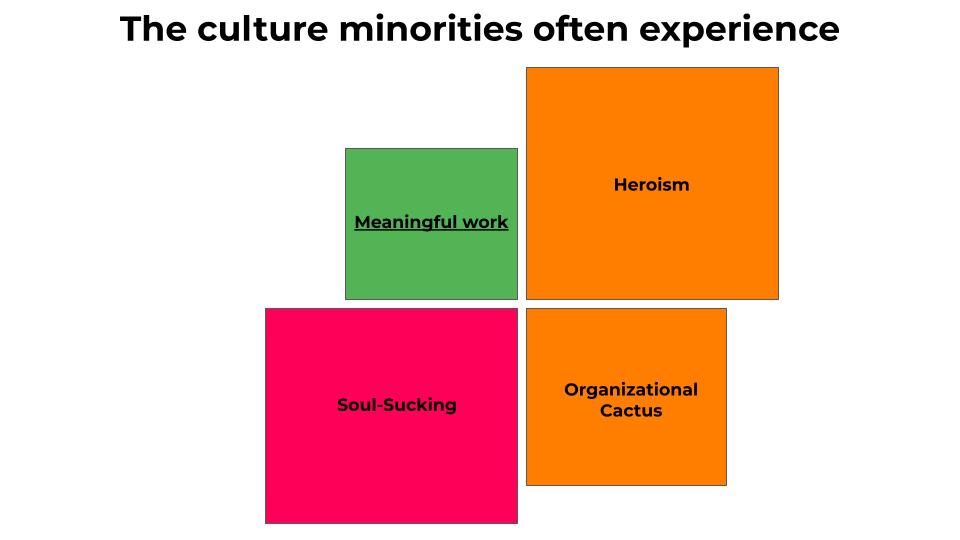 The culture minorities often experience